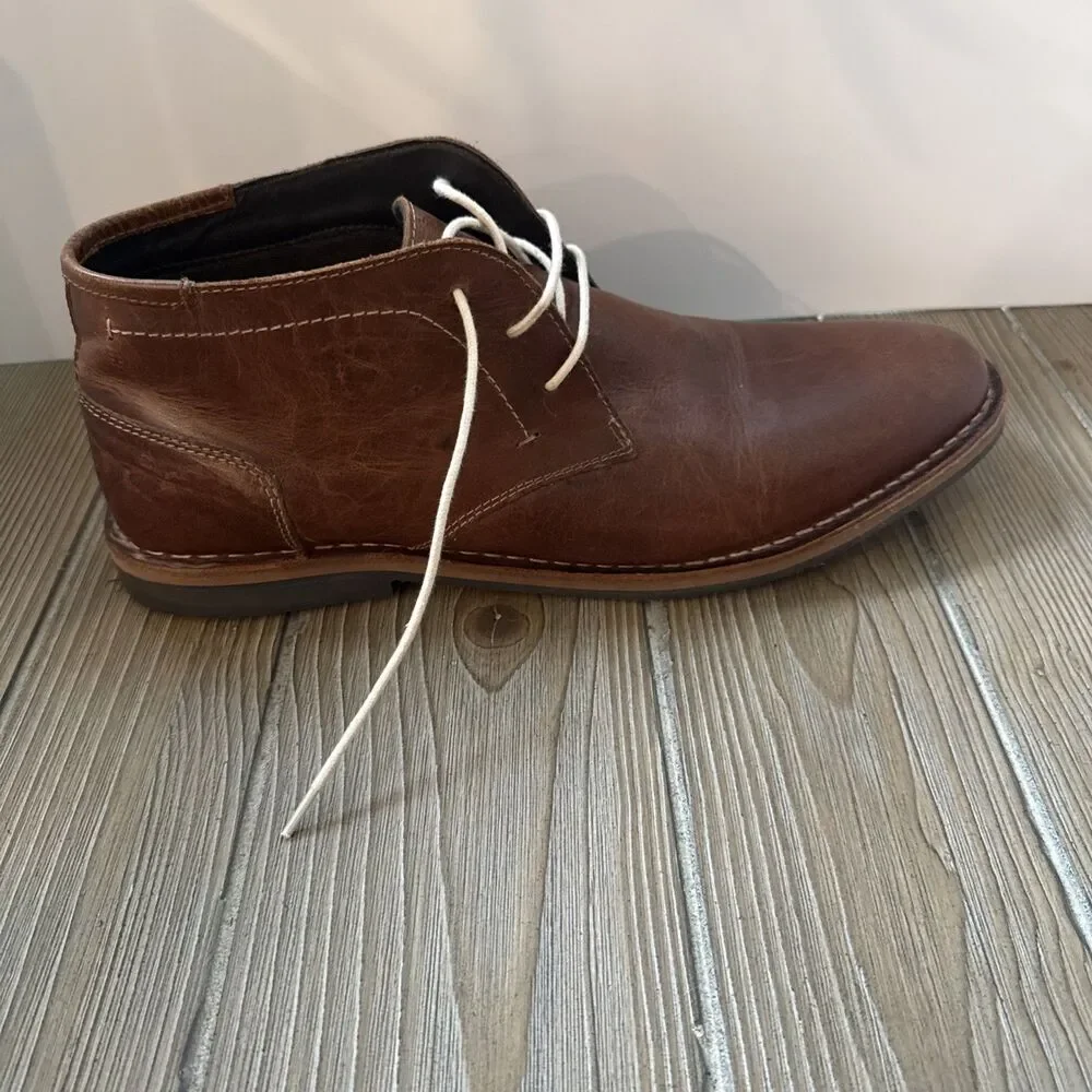 Steve Madden Mens Harken Chukka Genuine Leather Boots Dress Shoes Size-  13M